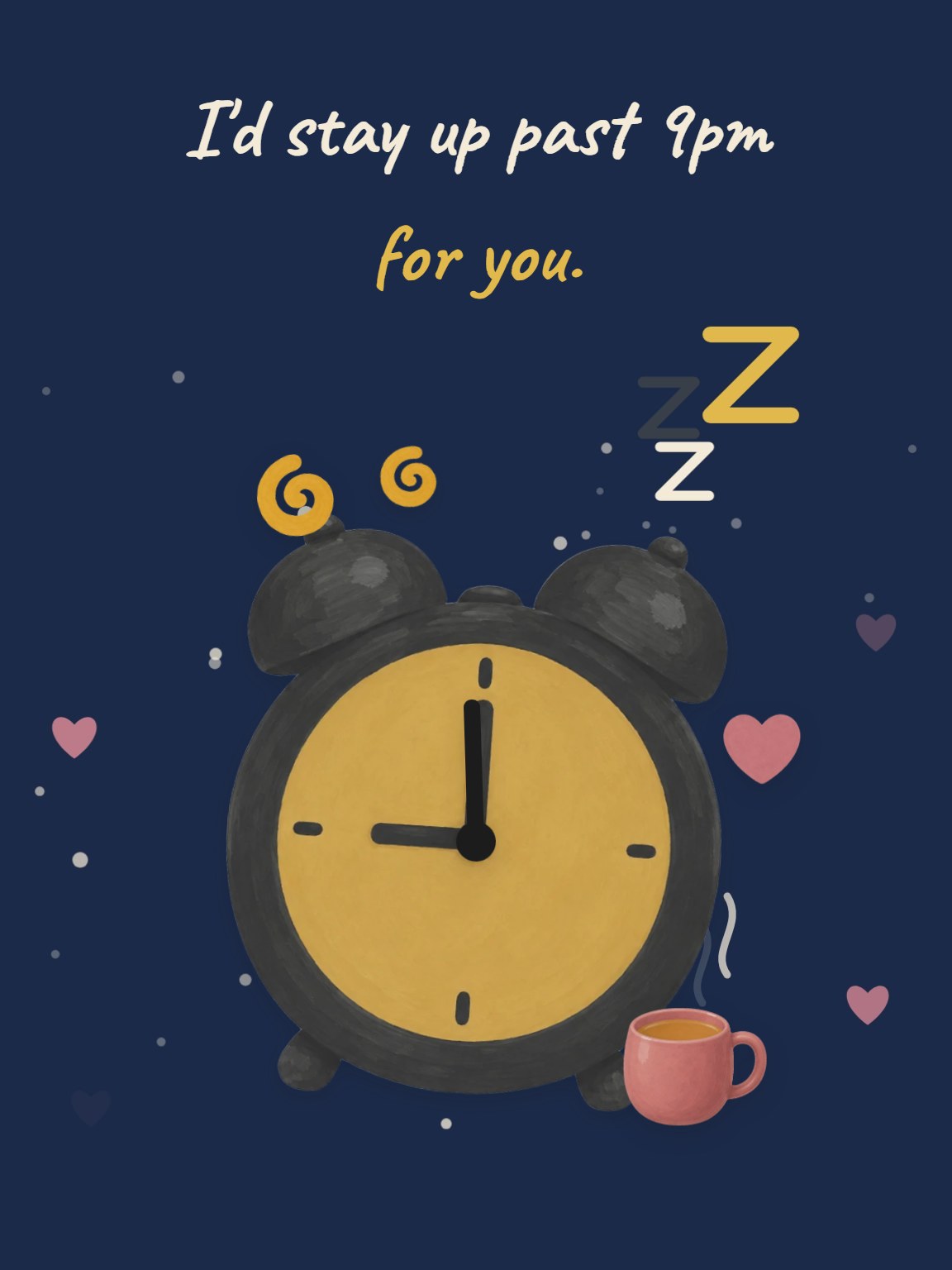 Past Nine for You Valentine's Day Card