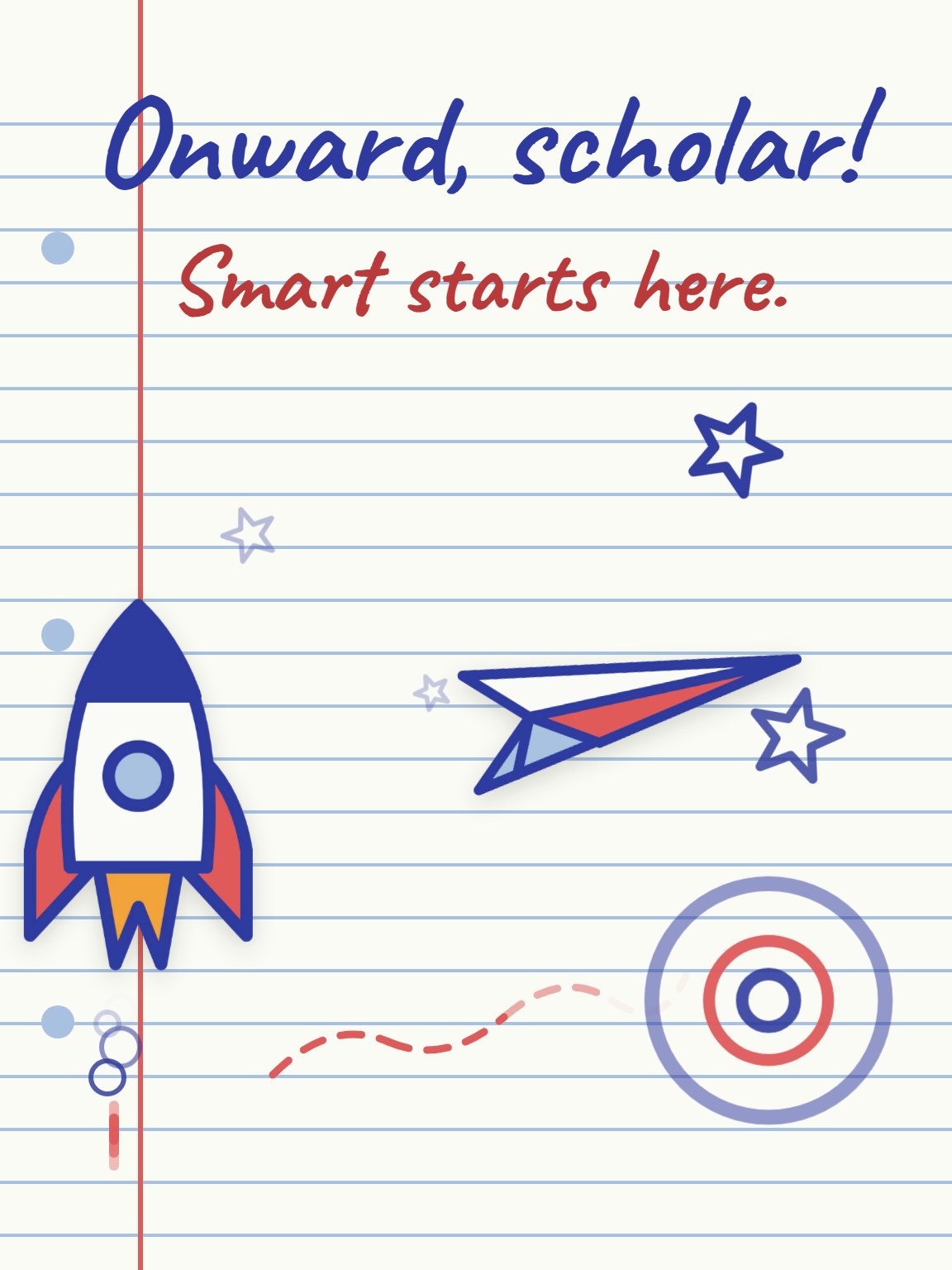 Onward, Scholar Back to School Card