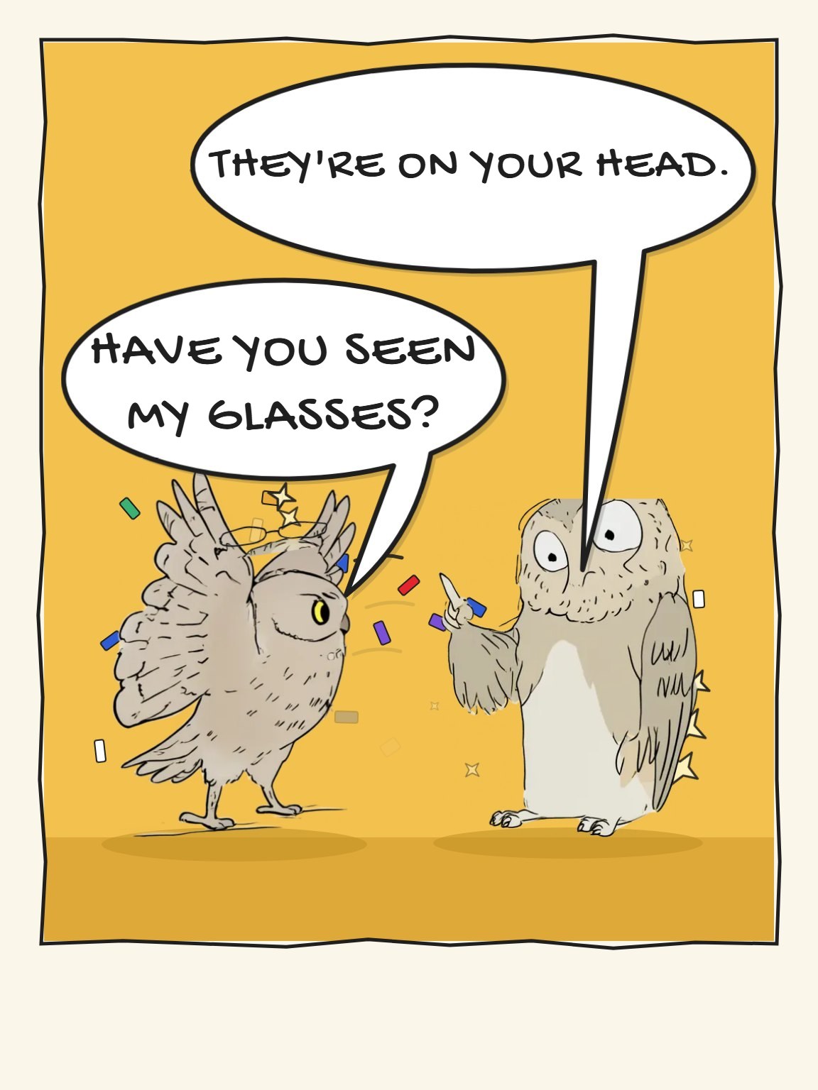 On Your Head Funny Birthday Card