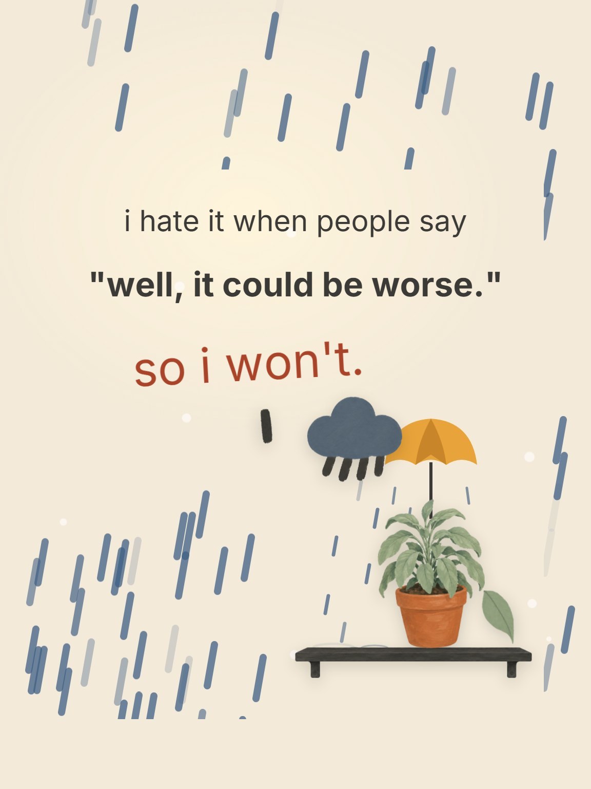 Could Be Worse Encouragement Card