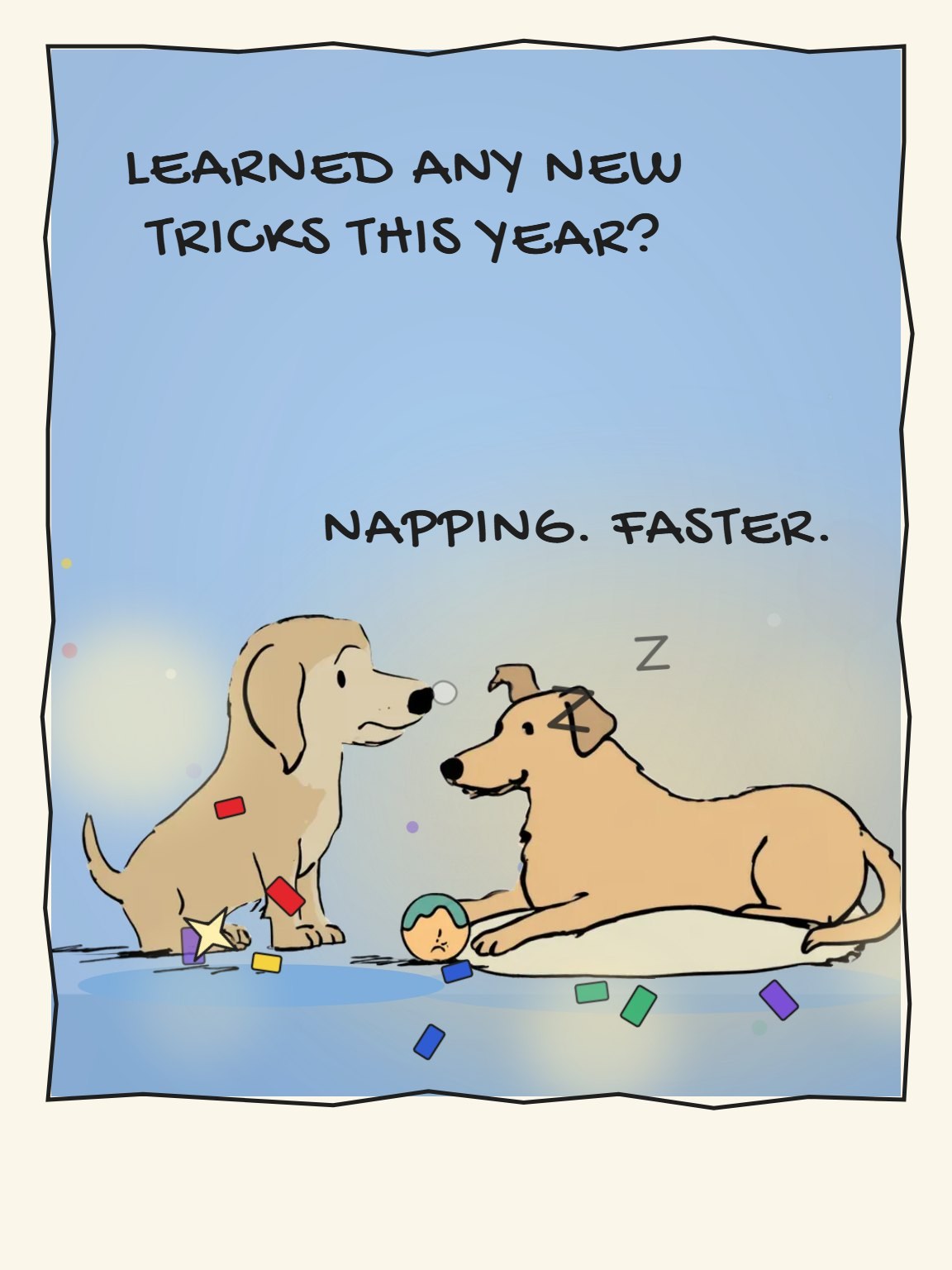Napping Faster Birthday Card