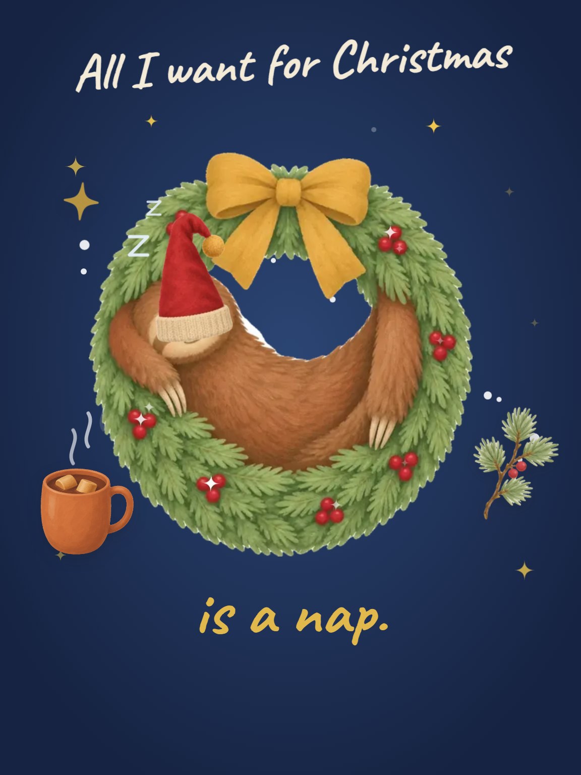 All I Want Funny Christmas Card