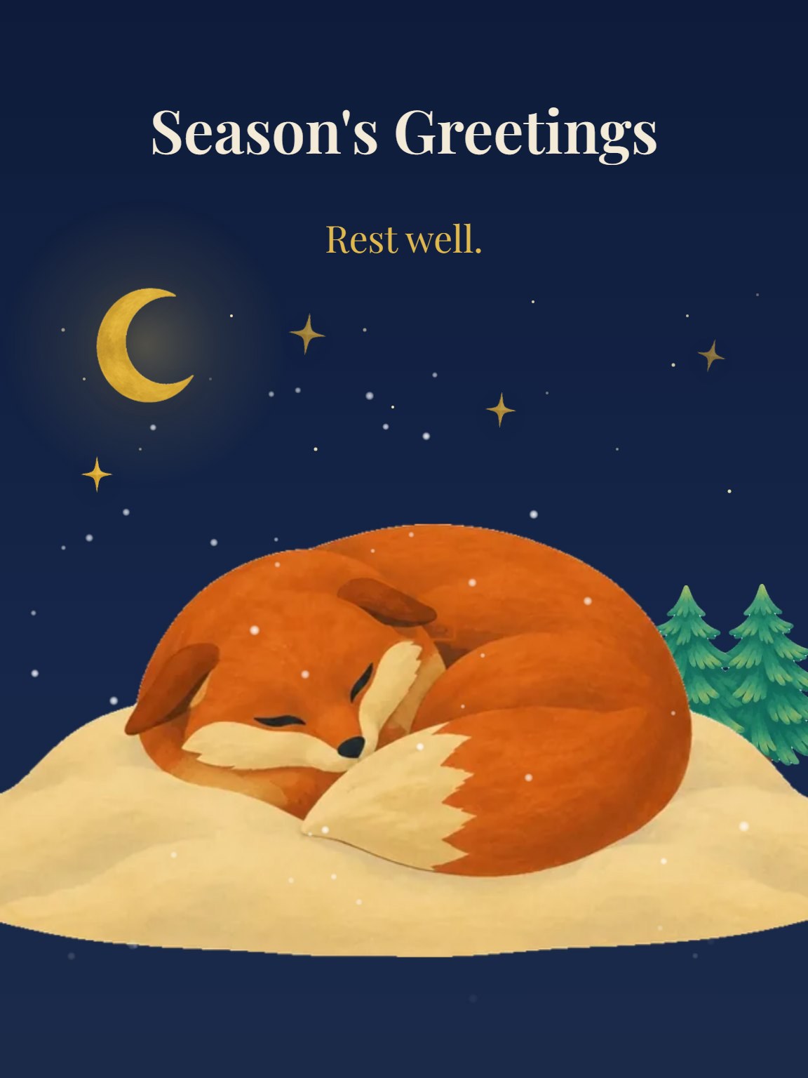 Season's Greetings Christmas Card