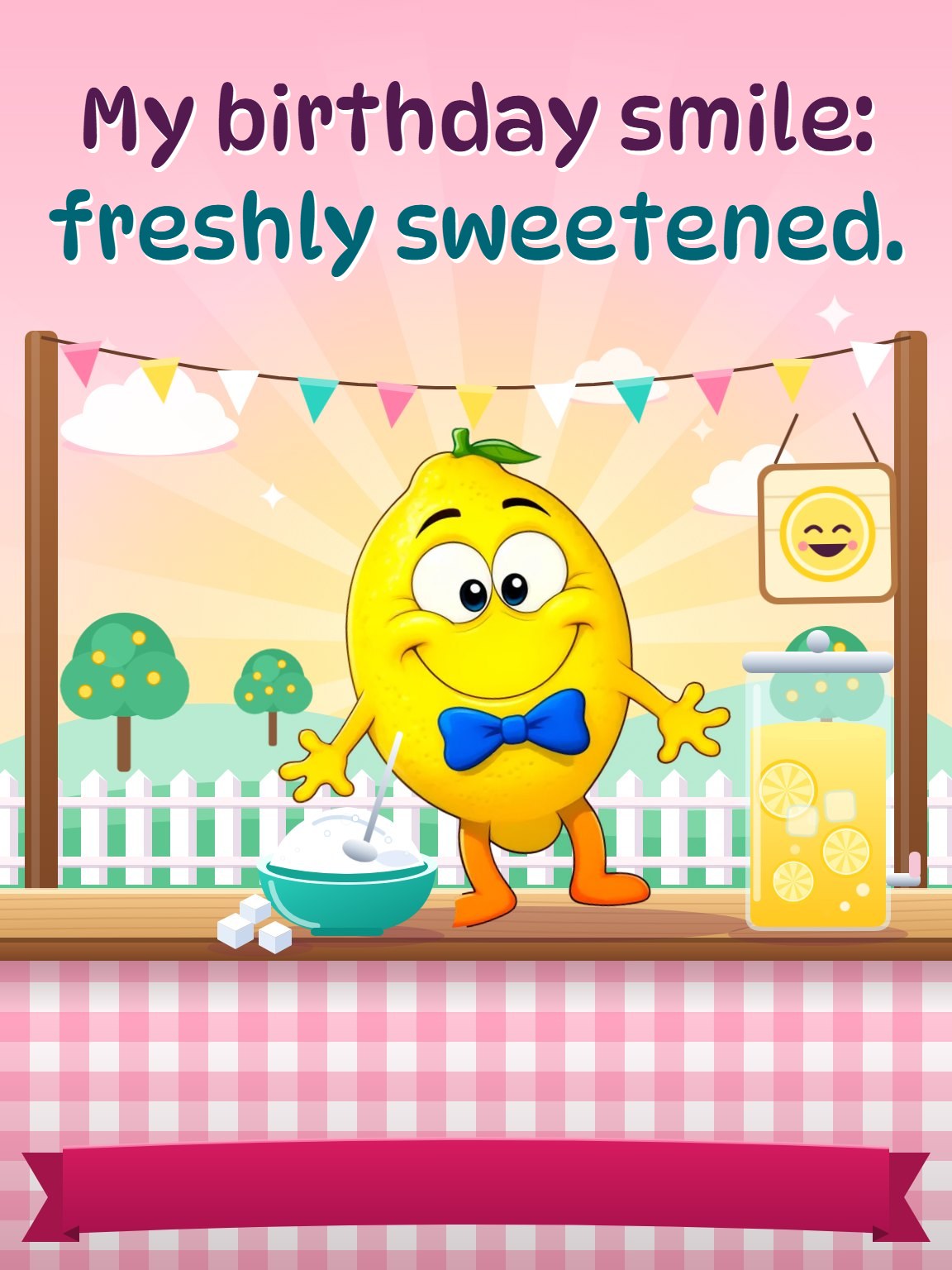 Sugar Smile Funny Birthday Card