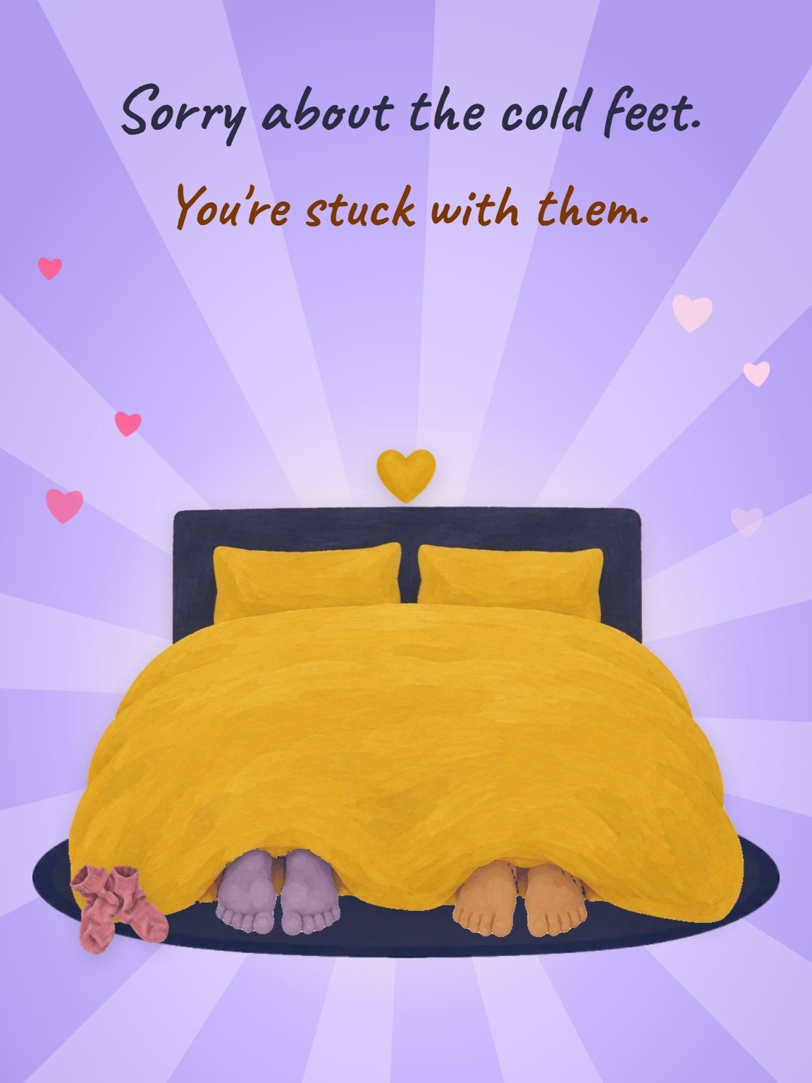 Cold Feet Valentine's Day Card