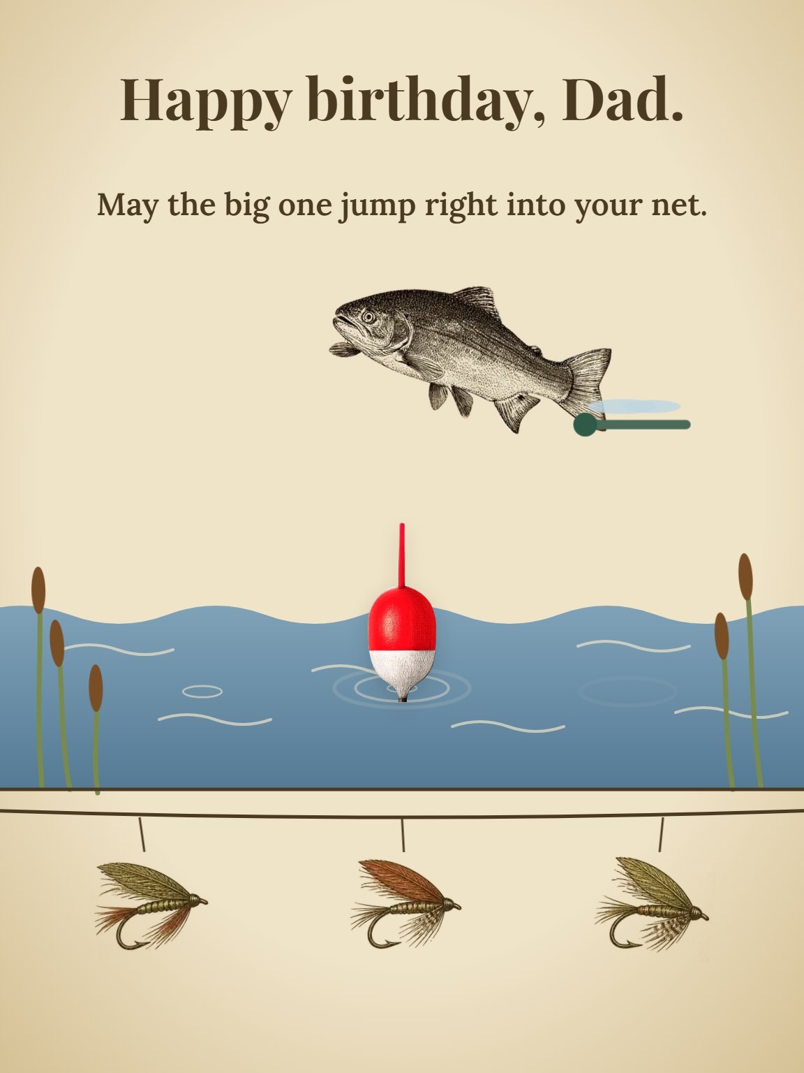 Tackle Box Study Dad Birthday Card