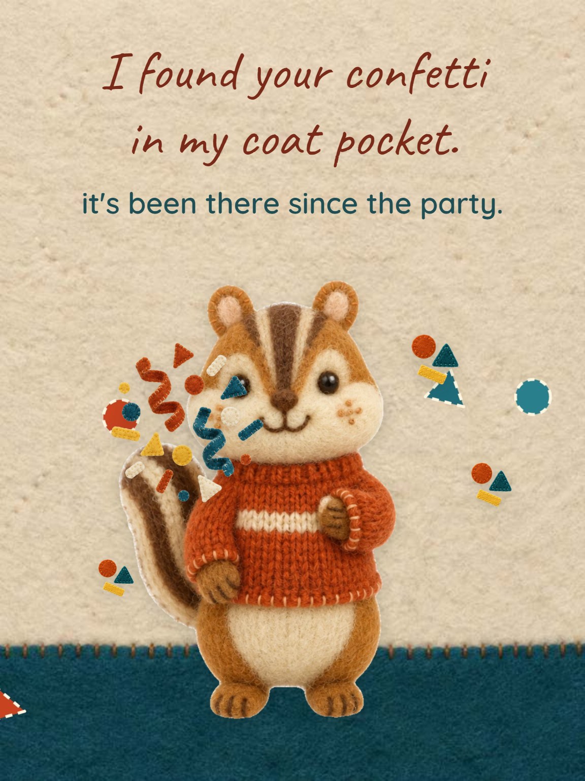 Found Your Confetti Belated Birthday Card