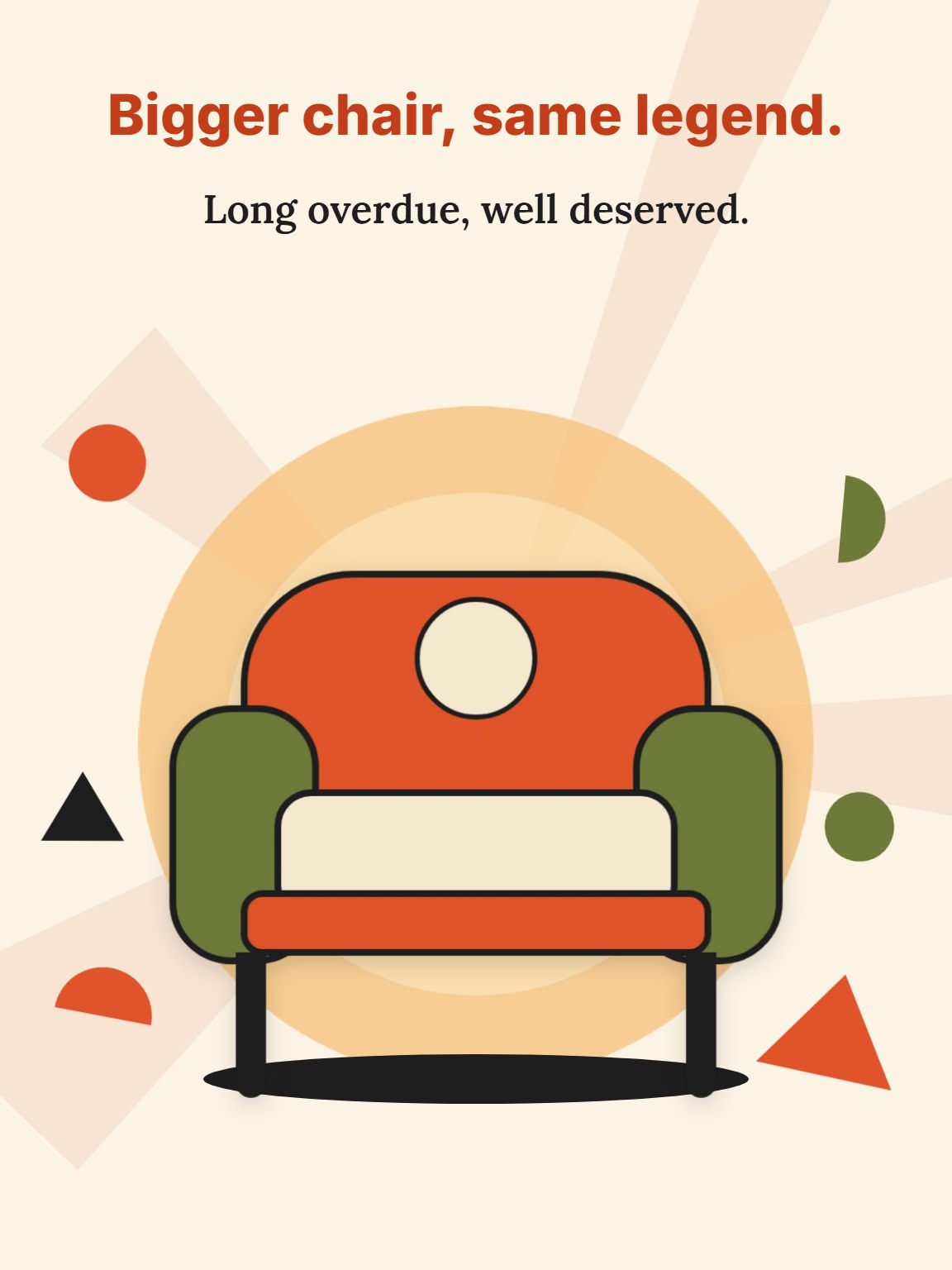 The Bigger Chair Promotion Card