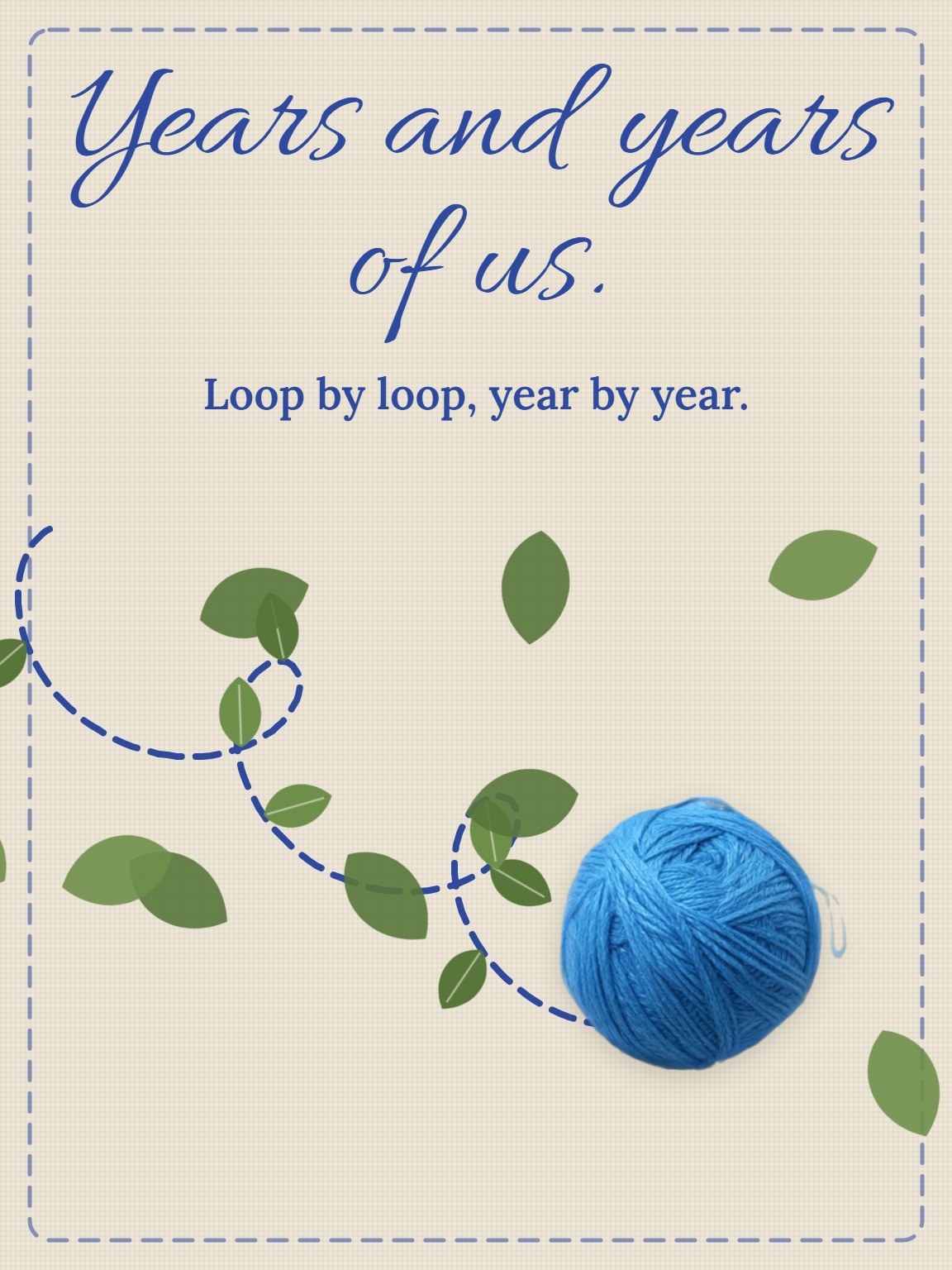 The Long Thread Friendship Card