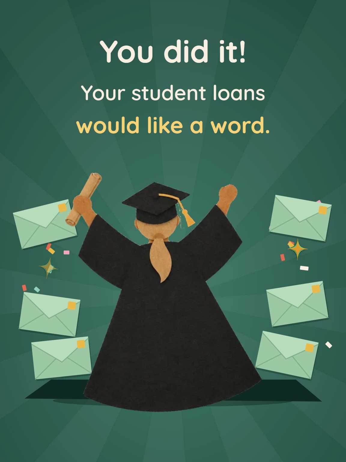 Loans Say Hi Graduation Card