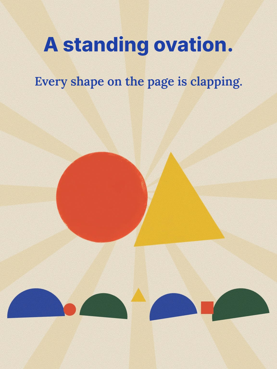Primary Shapes Applause Employee Appreciation Card
