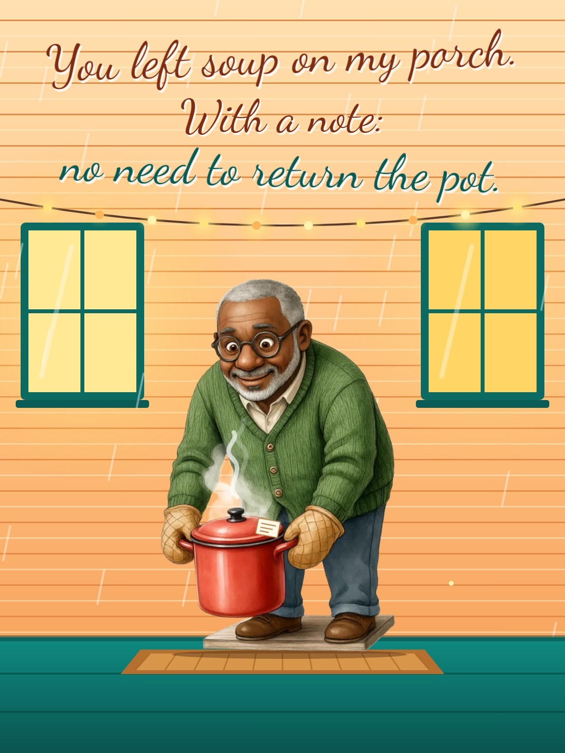 Soup on the Porch Thank You Card
