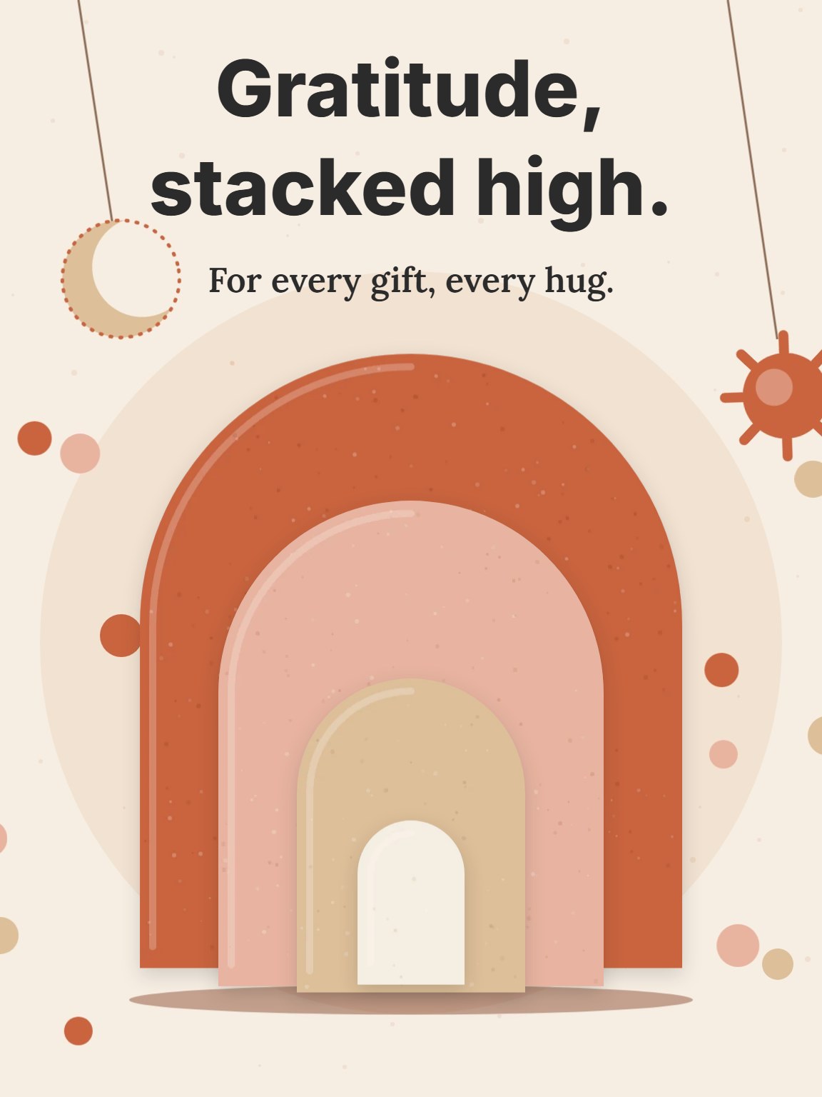 Terracotta Arch Baby Shower Thank You Card