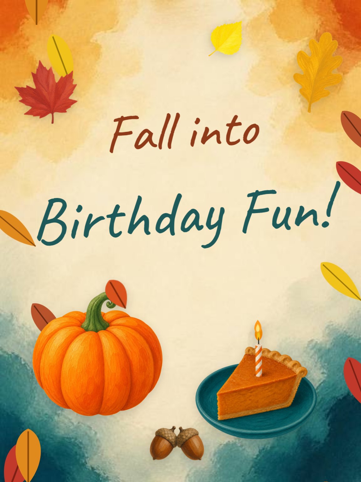 Fall Into Birthday Fun Card