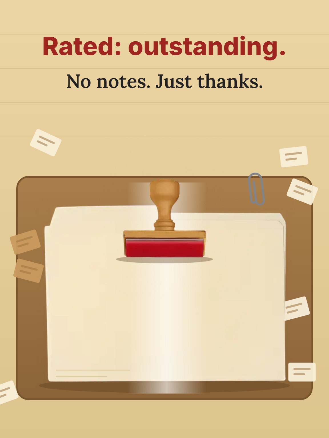 Approved, With Thanks Administrative Professionals Day Card