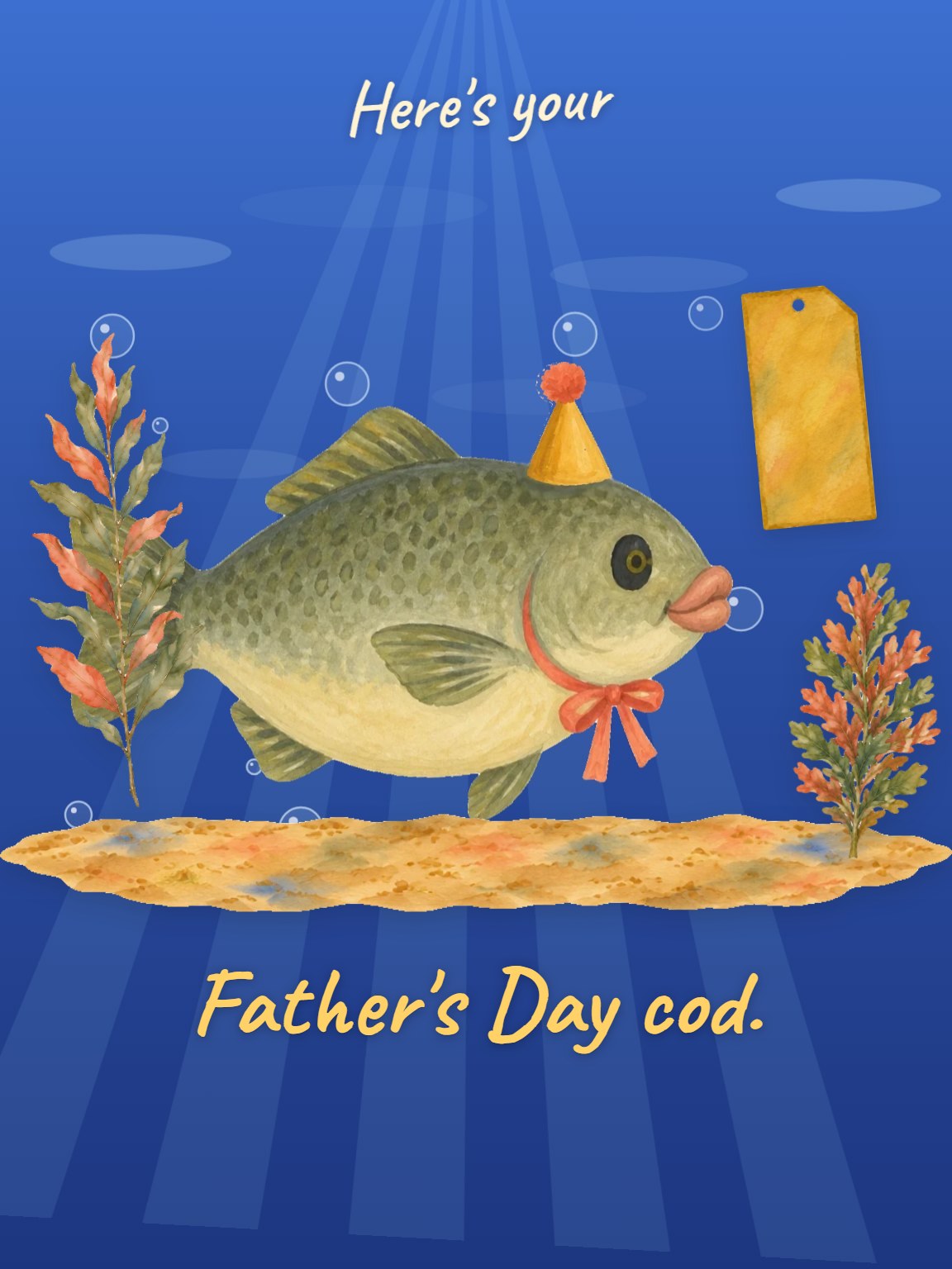 Father's Day Cod Card