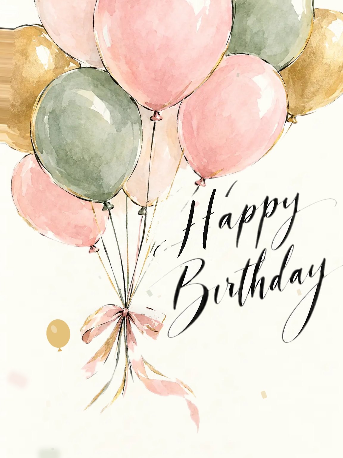 Balloon Bunch Birthday Card