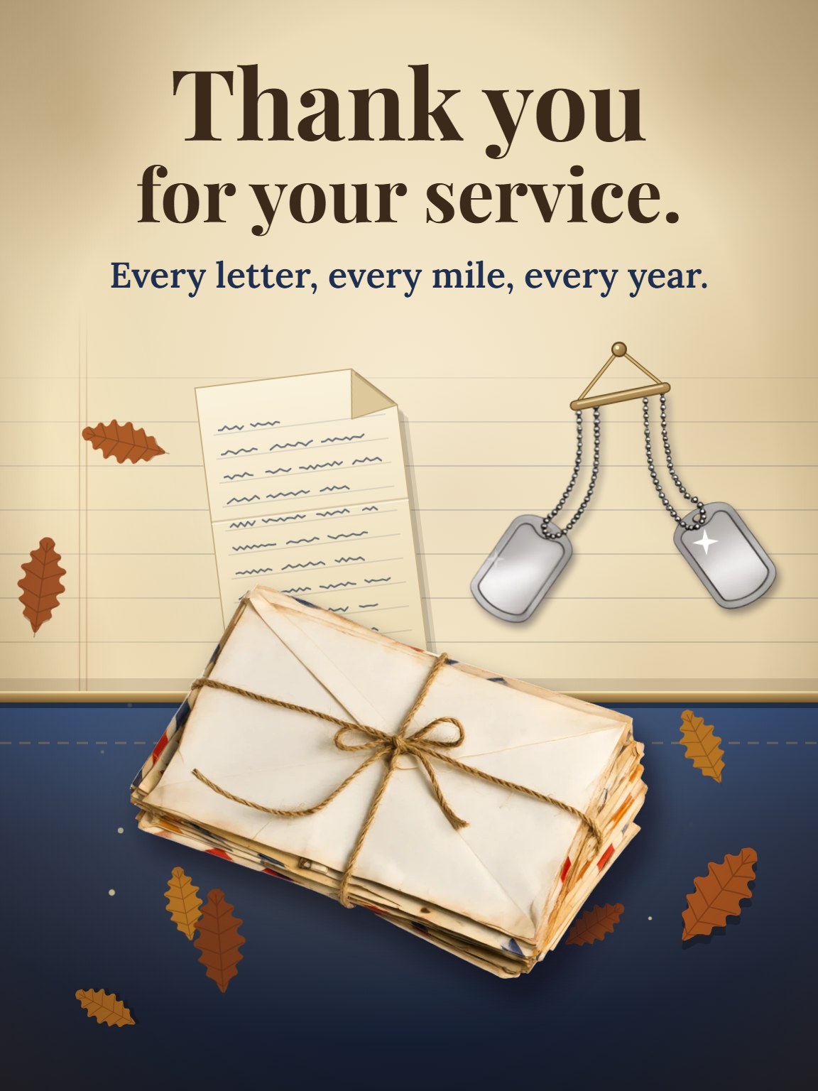 Letters Home Veterans Day Card