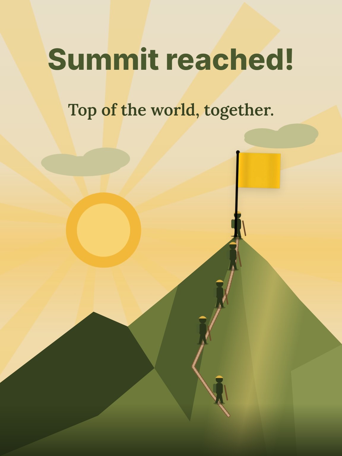 Rope Team Summit Congratulations Card