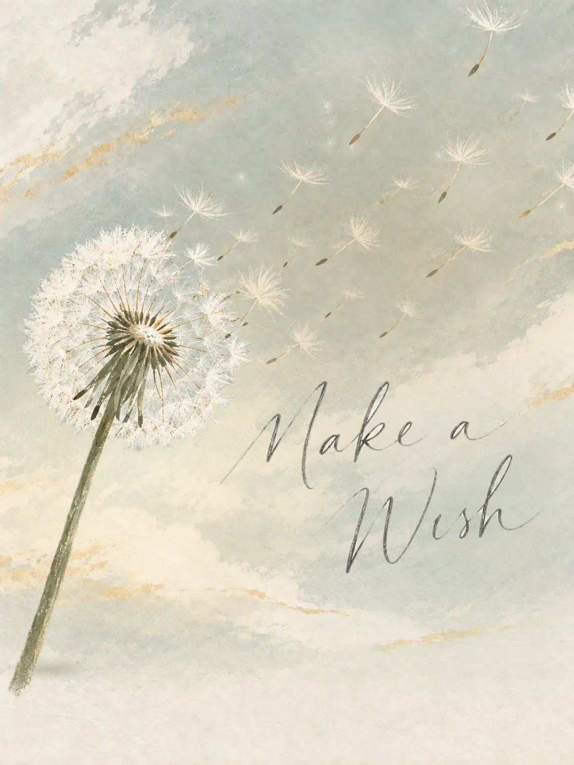 Dandelion Wish Birthday Card