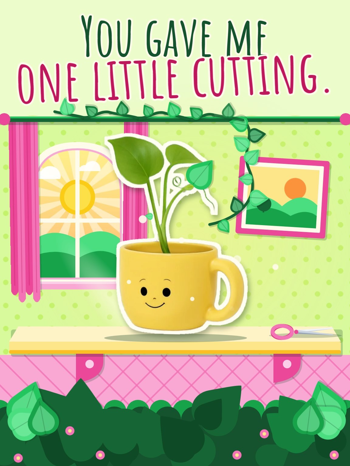One Little Cutting Thank You Card