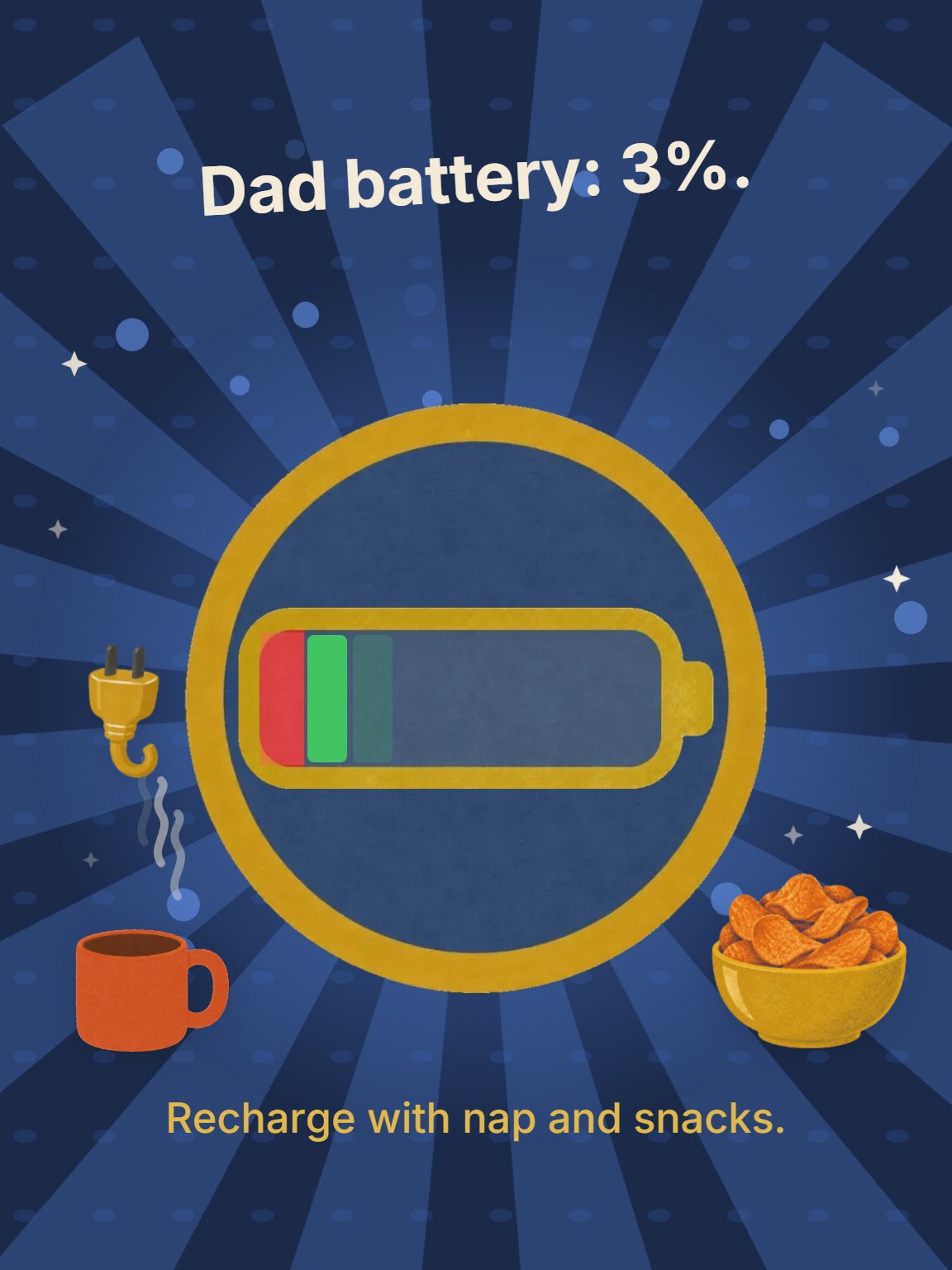 Dad Battery Father's Day Card