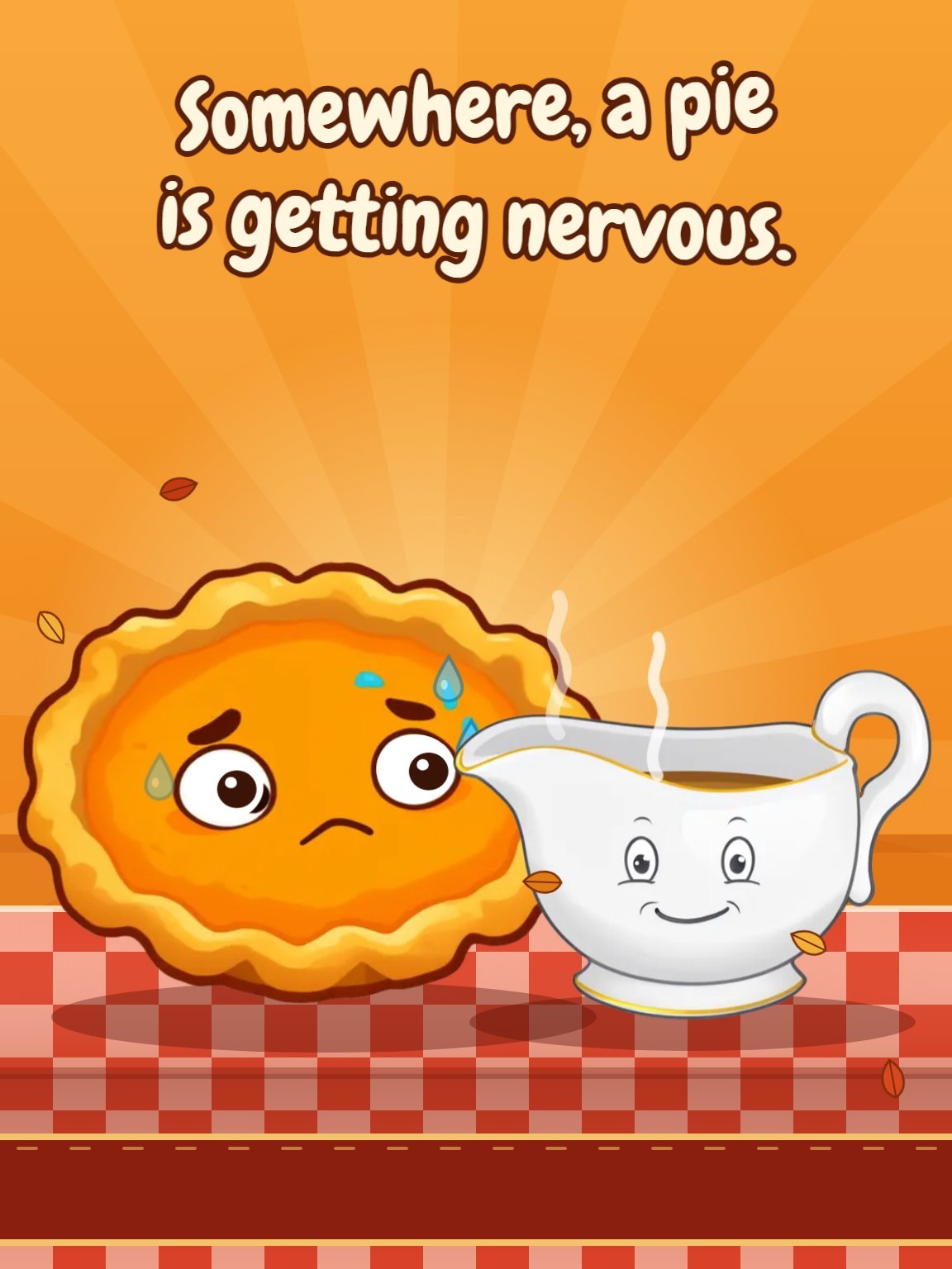 Nervous Pie Thanksgiving Card
