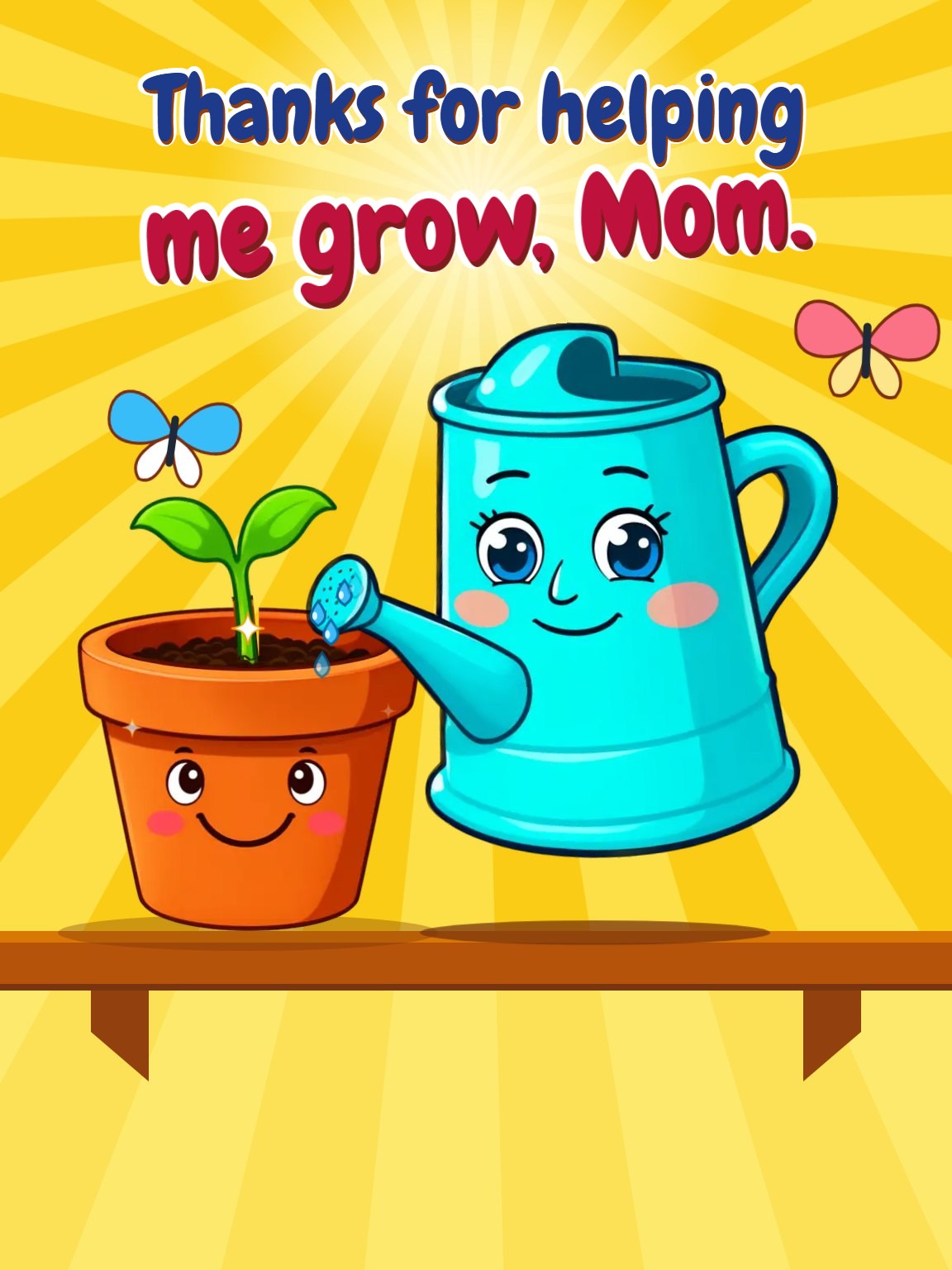 Help Me Grow Mother's Day Card