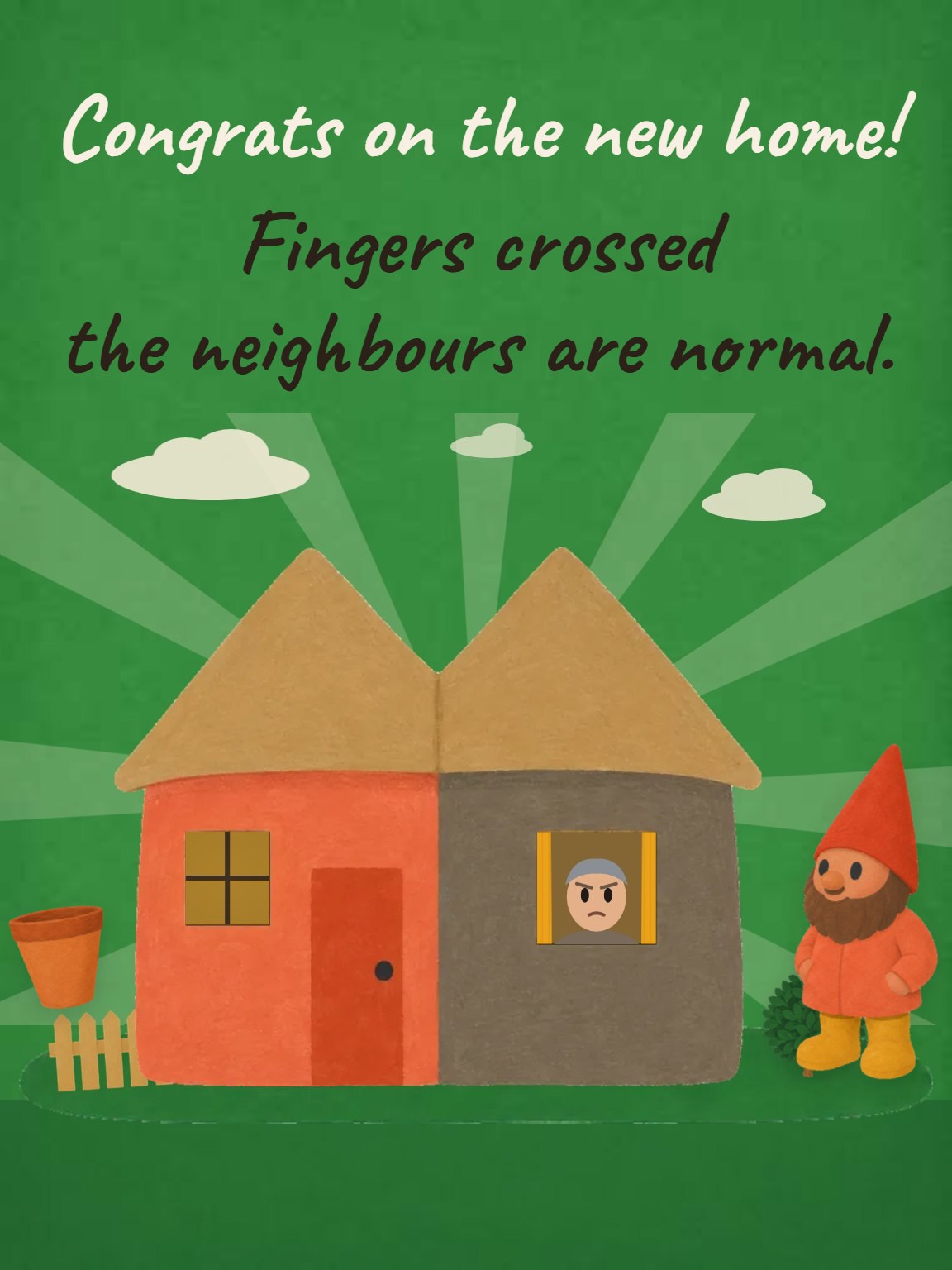 Normal Neighbours New Home Card