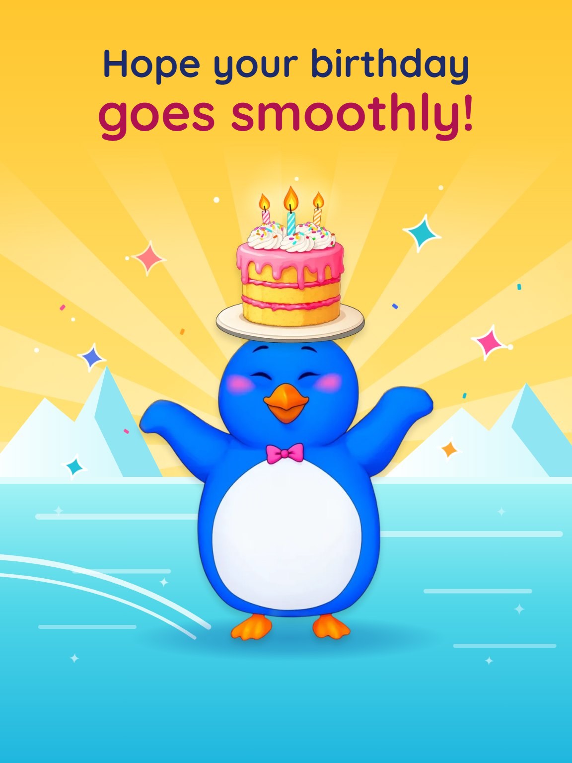 Hope It Goes Smoothly Funny Birthday Card