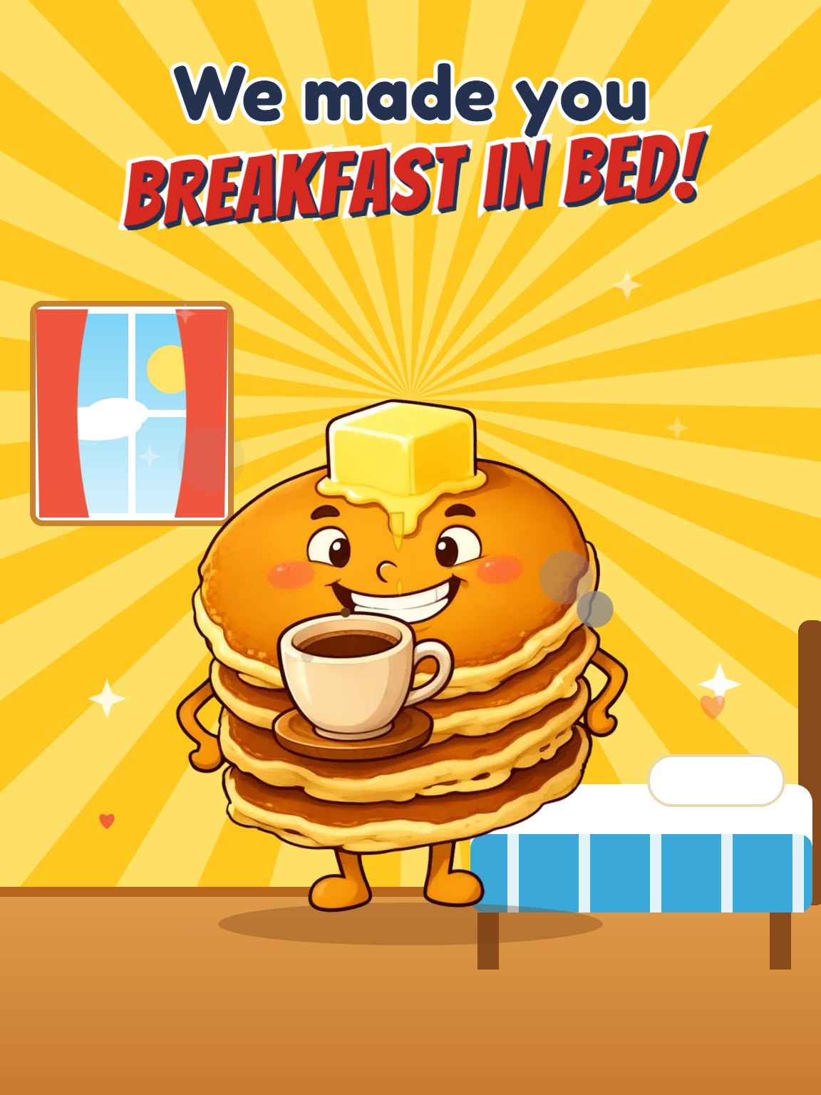 Breakfast in Bed Mother's Day Card