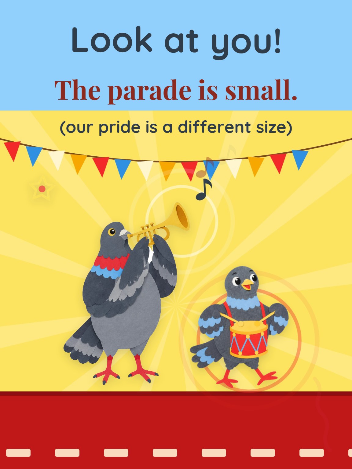 The Parade Is Small Congratulations Card