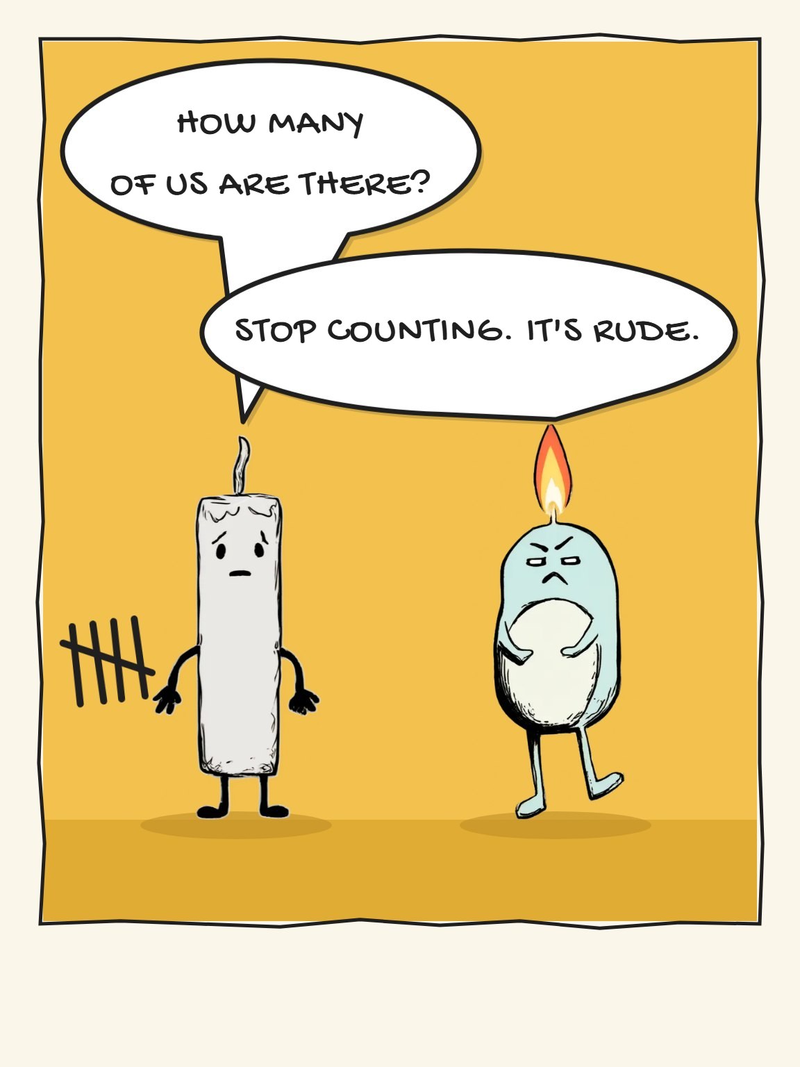Stop Counting Funny Birthday Card