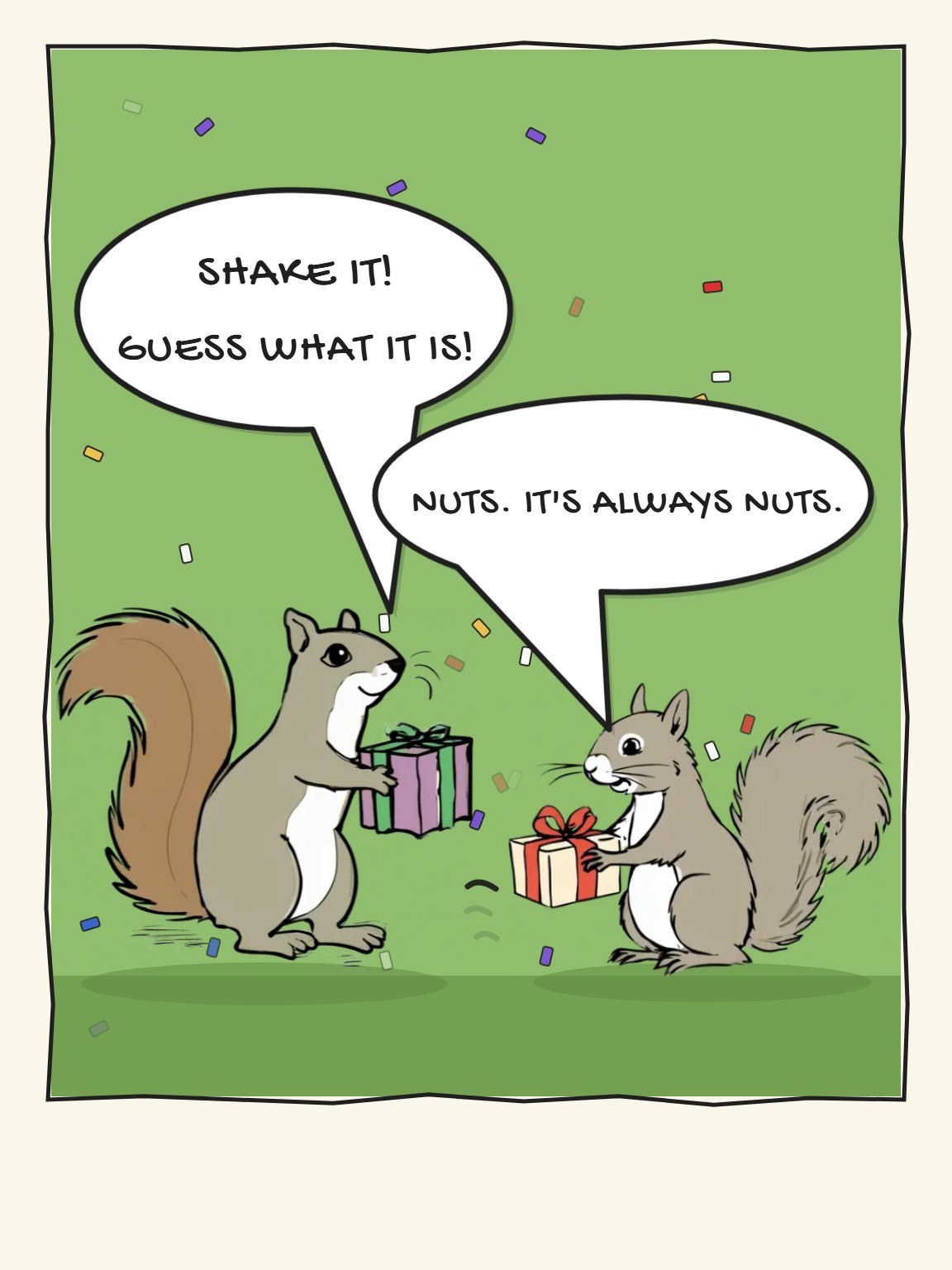 Always Nuts Funny Birthday Card