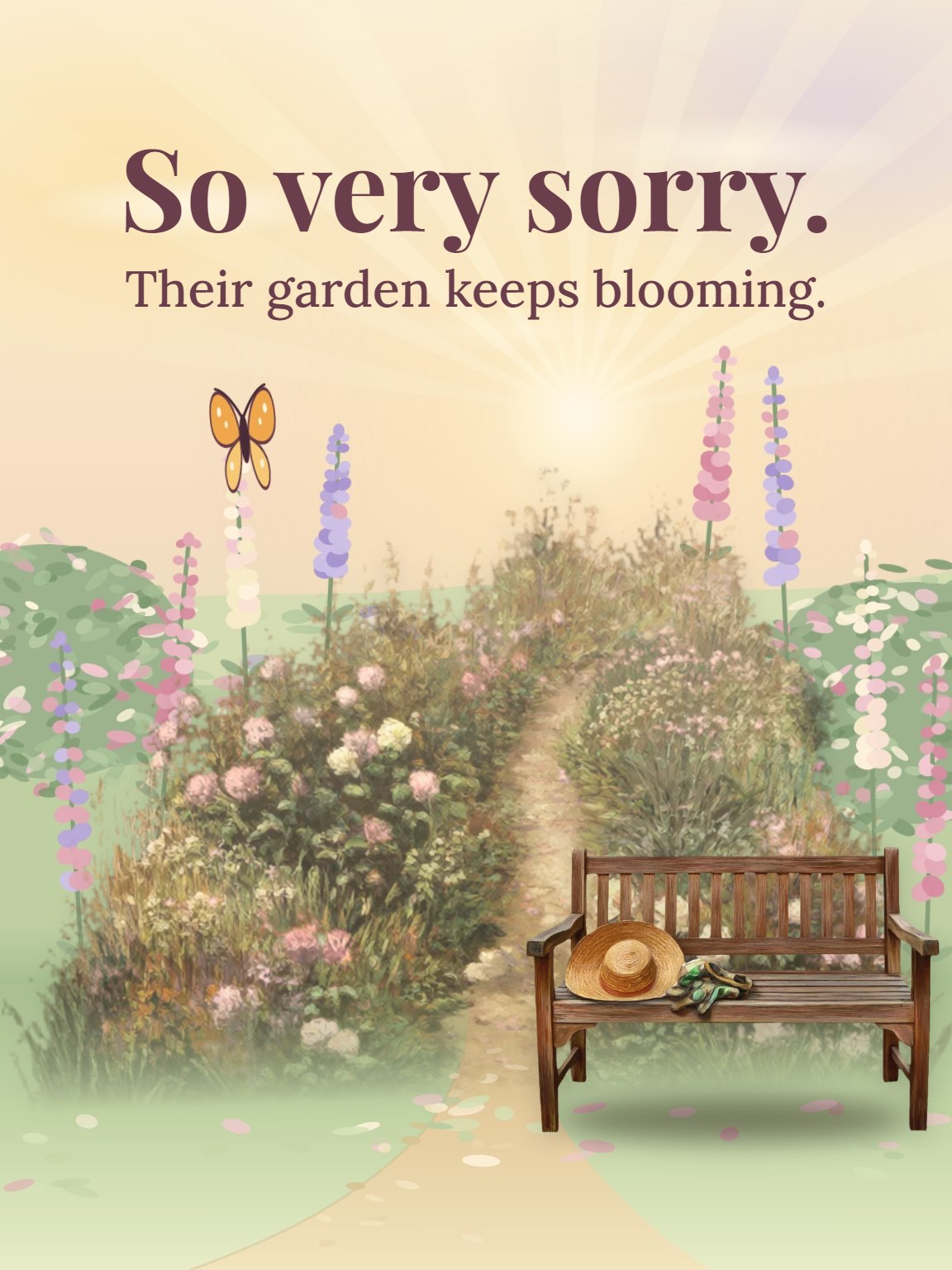 The Garden They Planted Parent Sympathy Card