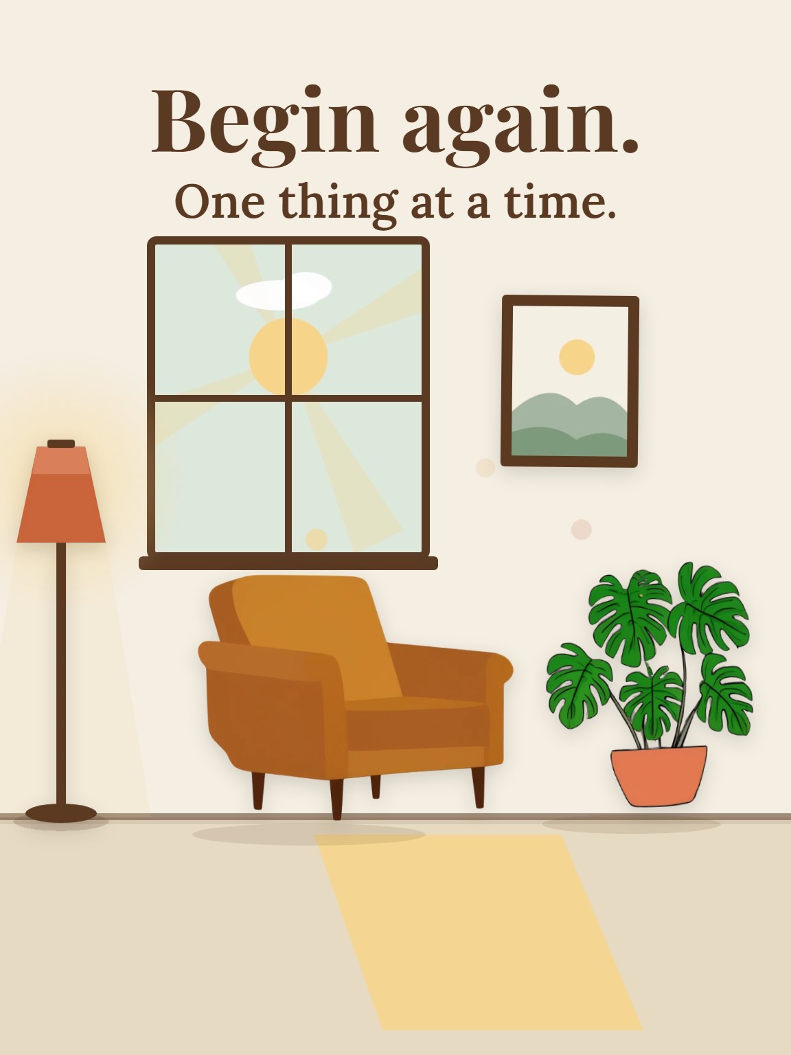 Room to Begin New Beginnings Card
