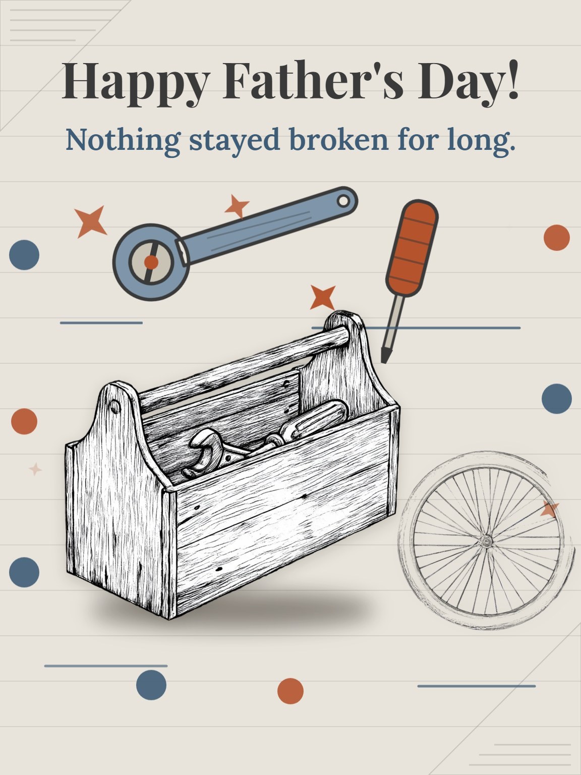 Hands That Fixed Everything Father's Day Card