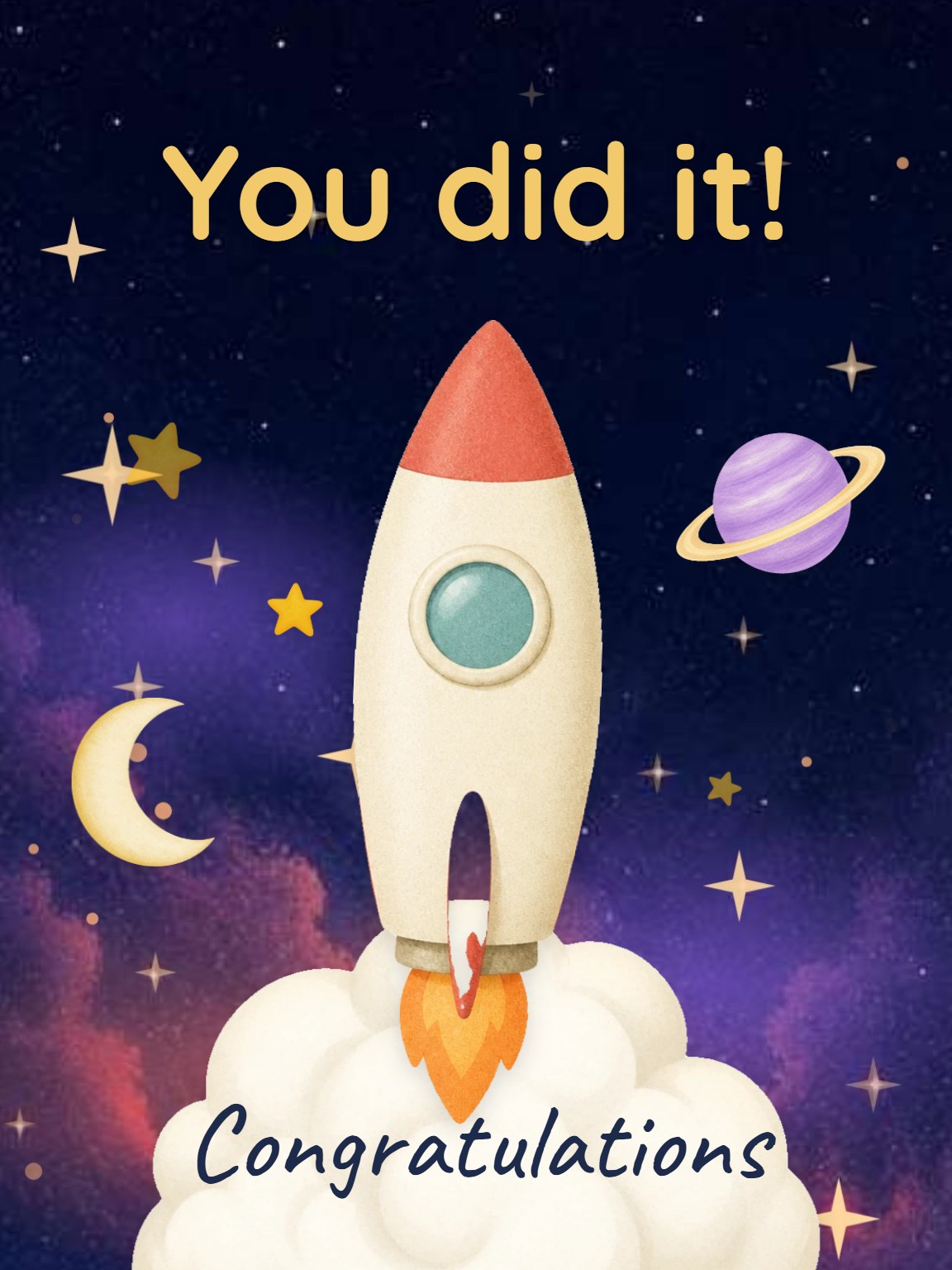 You Did It! Congratulations Card