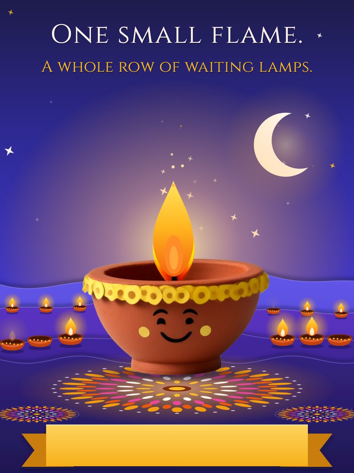 One Flame Lights Another Diwali Card