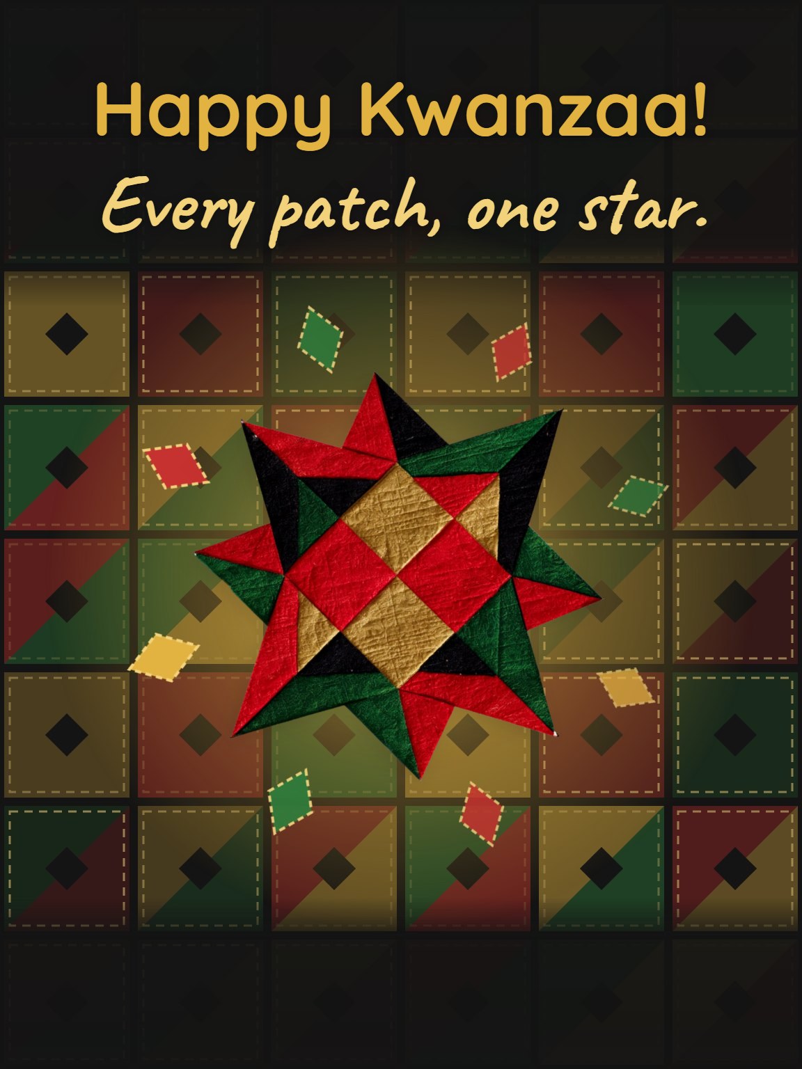 Umoja Quilt Kwanzaa Card