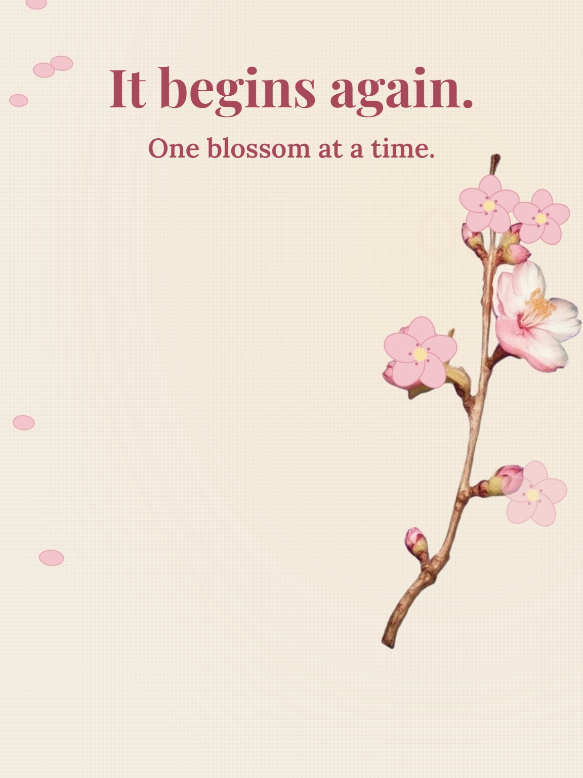 Spring After a Long Winter New Beginnings Card