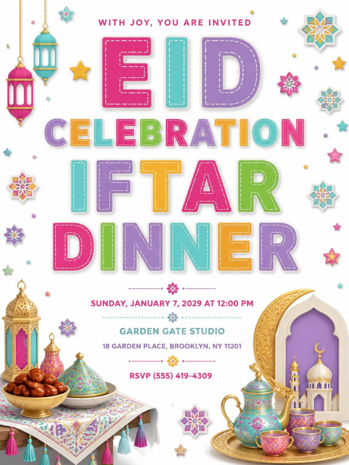 Eid Celebration / Iftar Dinner Invitation