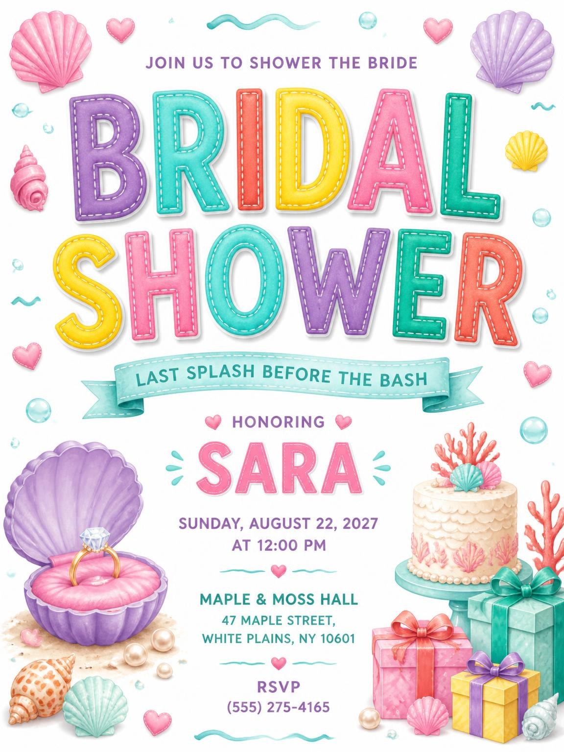 Ring Bridal Shower Invitation