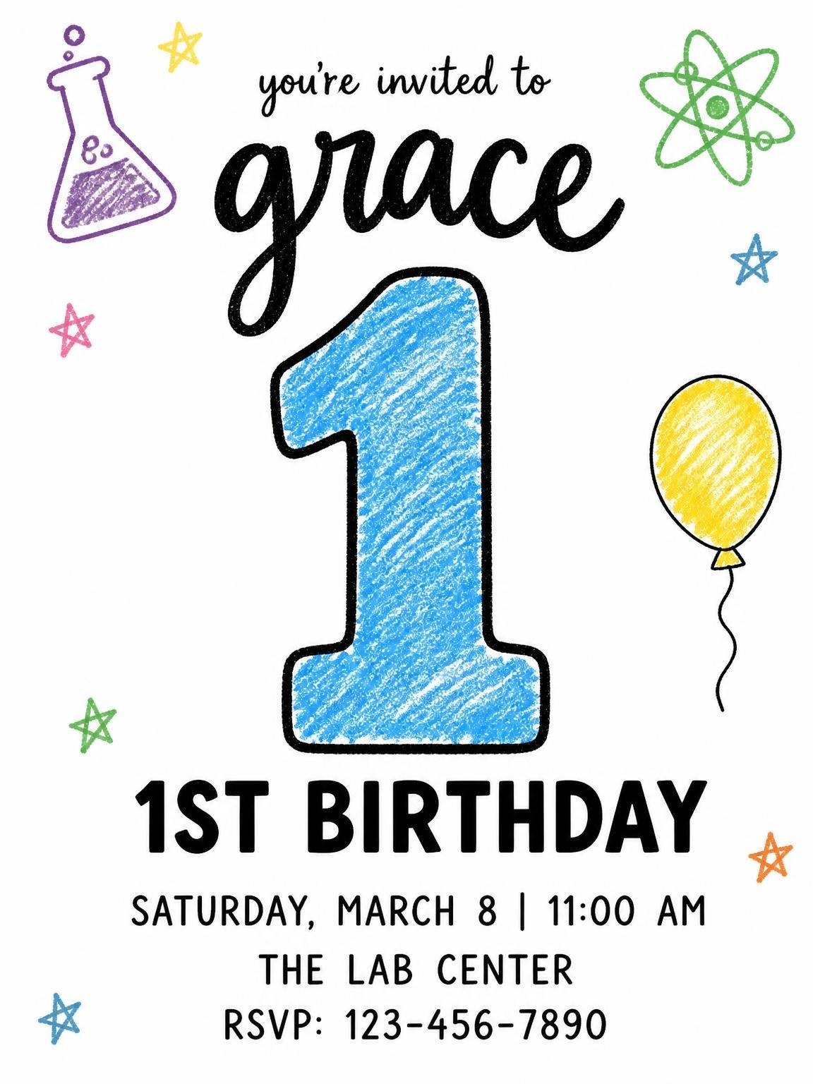 Crayon Science Lab 1st Birthday