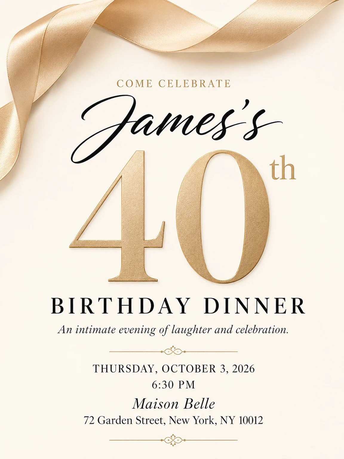 Golden Ribbon 40th Dinner