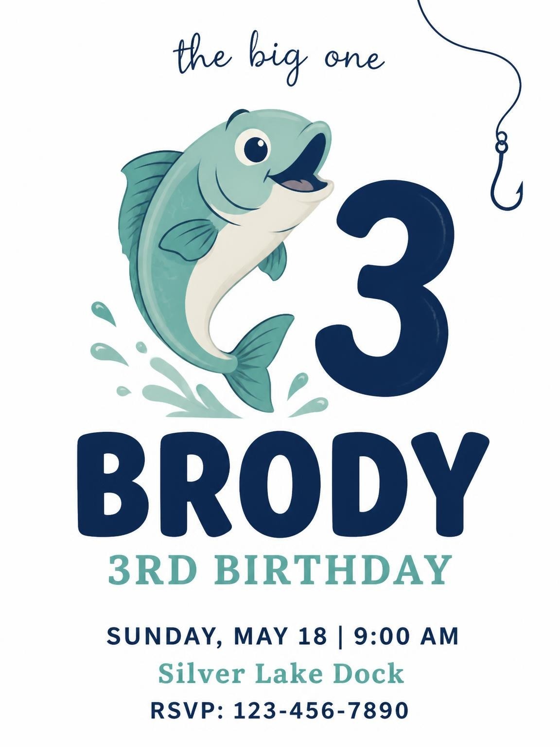 Blue Lake Fishing 3rd Birthday