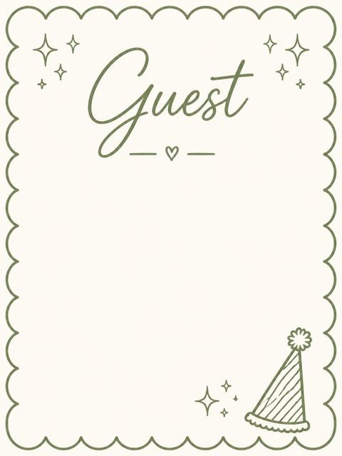 Place card in the Sage Green Scalloped 17th Birthday Invitation design