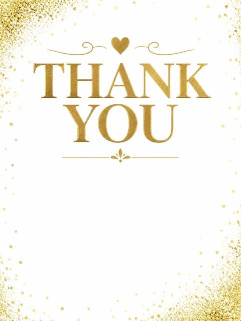 Thank-you flat in the Metallic Gold 18th Birthday Invitation design