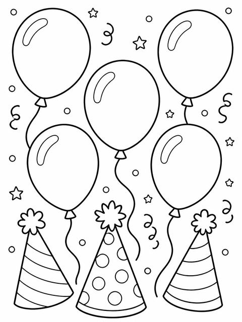 Coloring sheet in the Cream Brown Script 2nd Birthday Invitation design