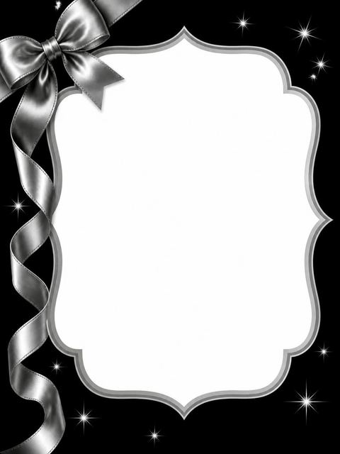 Place card in the Silver Ribbon Black 20th Birthday Invitation design